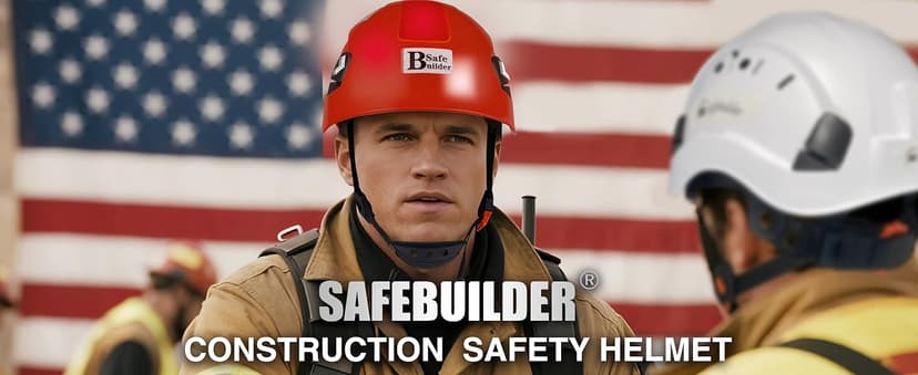 Construction Safety Helmet ABS Hard Hat Adjustable Ventilation System Hardhats Industrial Work Head Protection for Men Certified ANSI/ISEA Z89.1