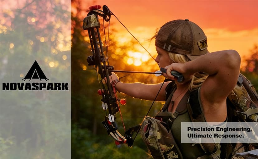 NOVASPARK 360° Rotating Archery Thumb Release for Compound Bow - Adjustable Trigger Sensitivity, Target Panic Aid Kit with Crisp Break & Setup Tools for Target & Hunting