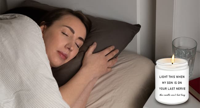 Homsolver Daughter in Law Gifts, Birthday Christmas Anniversary Wedding Gifts for Daughter from Mother Father in Law, Funny Sons Girlfriend, Future Daughter-in-Law Lavender Candle Gift from Mom Dad