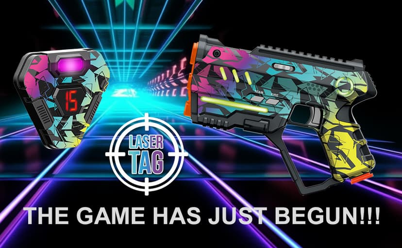 Laser Tag Set of 2, Lazer Tag Game for Kids Indoor & Outdoor Play, Gift Ideas for Kids Teens and Adults, Cool Toys for Teenage Ages 8 9 10 11 12+Year Old Boy & Girls B0C3QX5ZSX