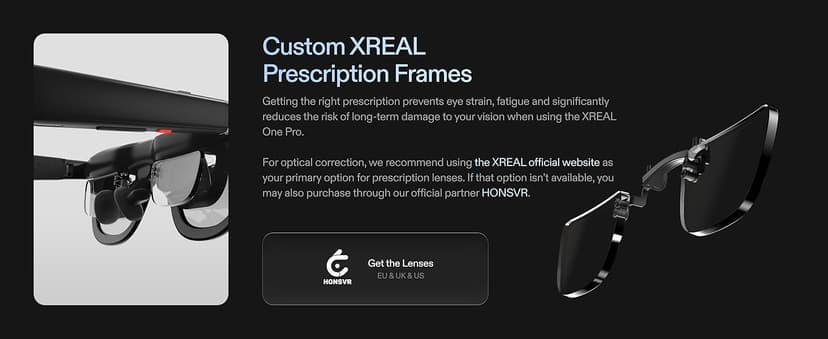 XREAL One Pro AR Glasses with X1 Chip, Native 3 DoF, X-Prism Optics, 3D Mode, 57°FOV 171" 120Hz FHD Display, XR Glasses for iPhone 17/16, Steam Deck, ROG, Mac, PC, Android & iOS M (IPD 57-66mm)