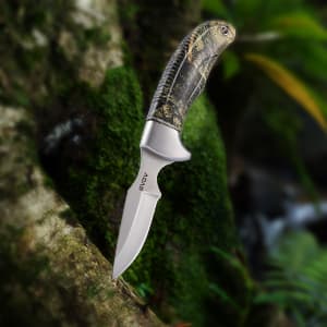 GVDV Hunting Knife Set - 14 Pieces, Portable Butcher Game Processing Kit for Men, Field Dressing Kit with Gut Hook Skinner Knife, Caping knife, Axe, Wood/Bone Saw, Spreader, Gloves, Gifts for Men