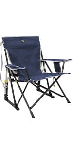 GCI Outdoor Kickback Rocker Outdoor Rocking Chair with Beverage Holder
