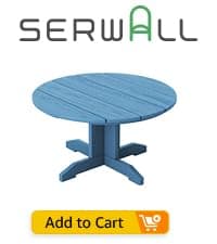 SERWALL Adirondack Chair with Cup Holders - Composite Adirondack Chairs Set of 2 HDPE Outdoor Chairs All Weather Use- Aruba