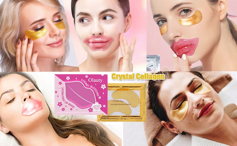 Eye Patches for Puffy Eye, Lip Mask Pads Reduce Fine Line, Hydrating Self-Care for Spa Nights, Bridal Parties & Bulk Gifts 30 Pairs 24K Gold Eye Masks & Lip Masks, for Spa & Bachelorette Favors B0D8Q8BVGP