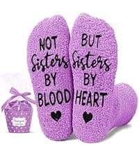 HAPPYPOP Bestie Gifts for Women - BFF Gifts, Best Friends Socks for Sisters Friends