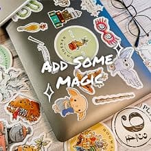 Set of Unique Sticker Decals, 5 Holograms, Waterproof, UV & Scratch Resistant, Great for Gadgets, Officially Licensed 60-Pack Conquest Harry Potter Watercolor Vinyl Stickers B08GNBGSD2