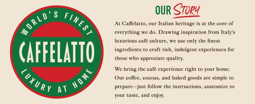 Caffelatto Milk Chocolate Hot Cocoa, Gourmet Single Serve Sticks, Made for Milk Frothers, Add Your Own Milk, Simple Ingredients and Easily Customized, 9 Pack