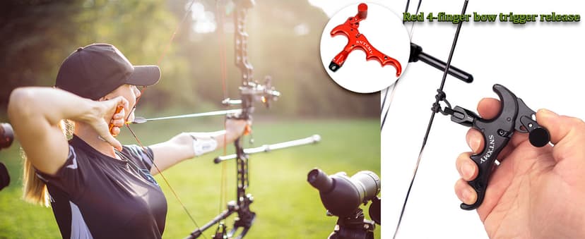 sntxmy Bow Release for Compound Bow, Archery Release Trigger, Compound Bow Release, Thumb Release.