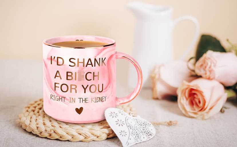 Birthday Gifts for Women,12oz Funny Coffee Mug for Best Friend Mom Grandma Wife Daughter Aunt,Sister Gifts from Sister,Unique Christmas Valentines Galentines Day Present for Her Girlfriend Besties BFF