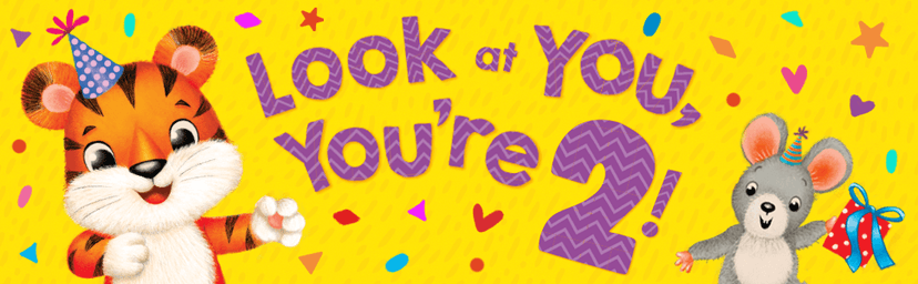 2nd Birthday Book for Boys & Girls – Look At You, You’re 2! | Cute Animal Rhymes Board Book for 2 Year Olds 163854283X