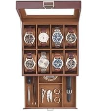 ProCase ProCase Watch Winder for Automatic Watches, Single Automatic Watch Winder Rotator Shaker Box with Quiet Motor and Flexible Pillow, Rotating Watches Case Gifts for Men Women -1 Slot