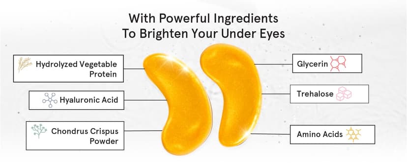 grace & stella Award Winning Under Eye Mask - Travel Essentials - Birthday Gifts for Women - Gel Eye Patches for Dark Circles, Puffy Eyes, Wrinkles, Undereye Bags - Vegan - Self Care (24 Pairs, Gold)