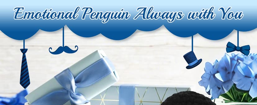 Gifts for Dad from Daughter Son Wife, Handmade Crochet Mini Penguin Christmas Birthday Gifts for Dad Bonus Step Fathers, Funny I Love You Gift for Dads Christmas Stocking Stuffers Emotional Cute Decor