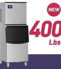 ICYGLEE Commercial Under Counter Ice Maker Machine with Drain Pump, 100Lbs/Day with 24lbs Storage, Built-in Freestanding Ice Maker, Self-Cleaning, 24H Timer, for Commercial & Home Use. (Stainless)
