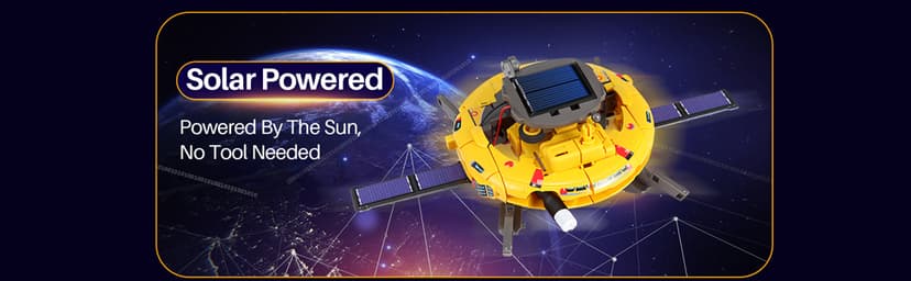 COBFDHA STEM Projects for Kids Age 8-12, Science Kits Boys, Solar Robot Space Toys Gifts 8-14 Year Old Teen Boys Girls, 120Pcs Building Experiments Robots Teenage Ages 9 10 11 12 , Yellow