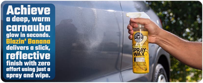 Chemical Guys Spray Wax Blazin' Banana - Carnauba Car Wax Spray for High Gloss Shine and Protection, Safe for Cars, Trucks, SUVs, RVs, and More - 16 oz
