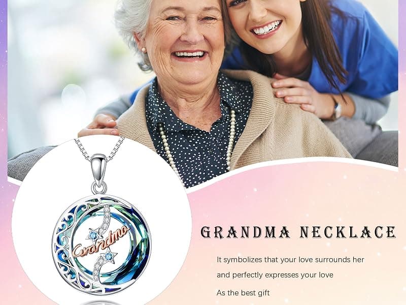 925 Sterling Silver Necklace Gifts for Women Crystal/Opal Jewelry Pendant Christmas Birthday Gift B0F3H4W55B