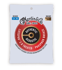 MARTIN Authentic Acoustic Guitar Strings - Lifespan 2.0 Treated