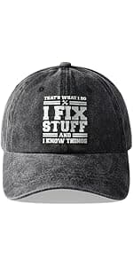 Cotton Baseball Cap Adjustable Mens Gifts Ideas for Birthday