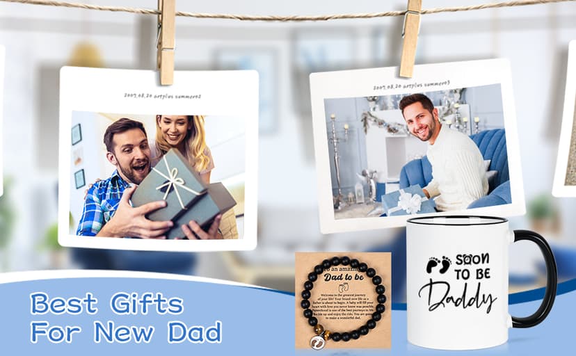 YHRJWN New Dad Gifts, Christmas Gifts for New Daddy, Father to Be Gift, Expectant Dad Gift, Soon to Be Daddy Set