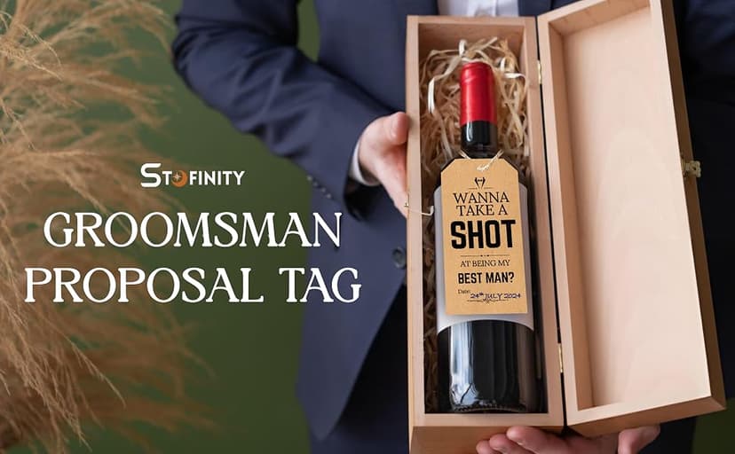 wedding groomsmen gifts, take shot tags Groomsmen Proposal Gift, 8 Will You Be My Groomsman Cards, 2 Best Man Card B0D6GL9WCH