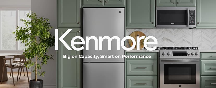 Kenmore 31" Bottom Freezer Refrigerator, Counter Depth - Ice Maker, Adjustable Shelving, Crisper Drawers, ENERGY STAR Certified, 17.8 cu. ft. Capacity, Fingerprint Resistant Stainless Steel