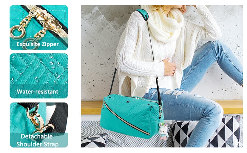 Crochet Bag Organizer - Knitting Bag - Yarn Storage Organizer - Yarn Bag for Crocheting - Yarn Holder for Crochet Accessories, Knitting Needles, Crochet Hooks, Crocheting & Knitting Gifts,