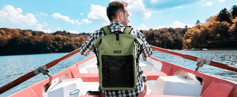 MIER Dry Bag Waterproof Backpack 30L Dry Sack Heavy Duty Roll-Top Closure for Kayaking, Beach, Boating, Swimming, Surfing