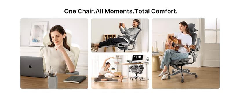 HINOMI H2 Pro Premium Ergonomic Office Chair - Comfy Home Office Desk Computer Chair with Adjustable Back Support, Swivel Wheels, Flip-up Arms, Comfortable Mesh Seat for Desk Work (Gray)