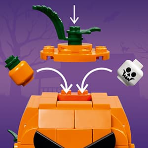 Building Toys for Boys & Girls, Ages 8+, Halloween Decor & Craft, 177 pieces, Gift for Kids LEGO Jack-O'-Lantern Pickup Truck 40822 B0FMPL53NT