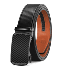 Zitahli Ratchet Belt for Men - 2 Packs Leather Mens belt For Gift Men Dress and Casual,Trim to Fit