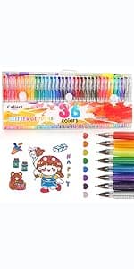 Caliart 176PCS Art Supplies Sketching Kit with 100 Sheets 3-Color Sketch Book, Graphite Colored Charcoal Watercolor & Metallic Pencils, School Supplies Gifts for Artists Adults Teens Girls Boys Kids