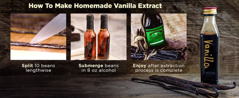 50 Organic Madagascar Vanilla Beans. Whole Grade A Vanilla Pods for Vanilla Extract and Baking B00PMUNF5A