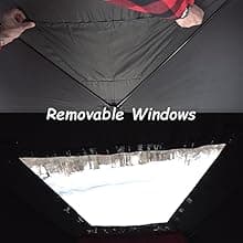 THUNDERBAY Ice Cube 2-4 Man Portable Ice Shelter, 24/34 Square Feet of Fishable Area, Portable 2-3 Person Ice Shanty