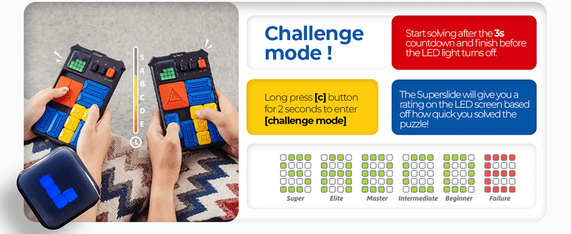 GiiKER Super Slide Puzzle Games, Original 500+ Challenges Brain Teaser Puzzle, Toys for Kids Teens, Travel Games Birthday Gifts Stocking Stuffers for Boys Girls, Activities for Road Trips