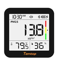 Temtop CO2 Monitor Indoor air Quality Monitor Portable CO2 Meter, CO2, Temperature, Humidity Home, Office or School