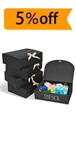 12Pack Black Gift Boxes with Lids, 12×9.8×3.1 Inch Groomsmen Proposal Box, Luxury Black Gift Box with Ribbon for Bridesmaid Box, Graduation, Christmas, Wedding, Birthday, Party