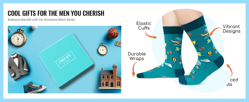 Zmart Gift Idea For Him - Funny Gifts For New Dad Brother Father In Law, In Law Socks