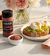 Infused Sea Salt Sampler Set, Finishing Salt for Seasoning, Gourmet Cooking Gift and Spice Variety Pack for Special Occasions, 0.5 oz x Bundle of 6 Flavored Salts - Caravel Gourmet Salt