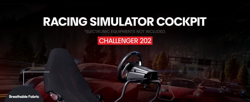 RACGTING Racing Simulator Cockpit for G29/G920/G923, Foldable & Adjustable Racing Seat for Thrustmaster T300RS/248/T-GT II, Fanatec CSL DD/GT DD Pro/ClubSport DD/DD+, MOZA R5, SIMAGIC Alpha Mini