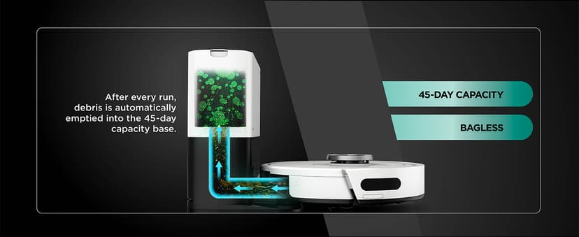 Shark AI Ultra Voice Control Robot Vacuum with Matrix Clean Navigation, Home Mapping, 60-Day Capacity, XL Self-Empty Base for Homes with Pets, Carpet & Hard Floors, Cool Grey