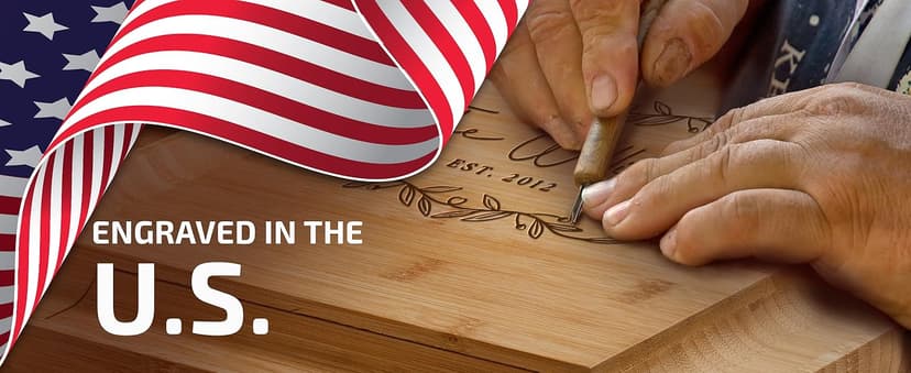 Bambüsi Personalized Charcuterie Board - Custom Engraved Bamboo Cheese Board Set for Couples, House Warming Gifts New Home, Wedding, Bridal Shower, Birthday Gifts for Women, Anniversary, Chrismas