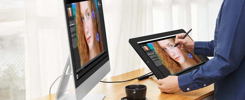 VEIKK VK2200PRO 21.5 Inch Drawing Tablet with Screen,99% sRGB Graphics Tablet,16384 Levels Pen Pressure Drawing Pad for PC,Adjustable Stand,2 Battery-Free Stylus,Compatible with Windows Mac Linux