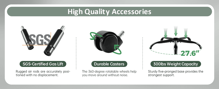 amseatec Office Chair, Executive PU Leather Chair, Ergonomic Computer Desk Chair with Lumbar Support and Adjustable Flip-Up Arms, Rocking Task Chair (Brow