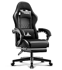 Ergonomic Office Chair,Ultra Thick Office Desk Chair with Adjustable Lumbar Support and Headrest,Spring Cushion,Rocking Function,Flip-up arms,Mesh Computer Chair for Home Office,Grey
