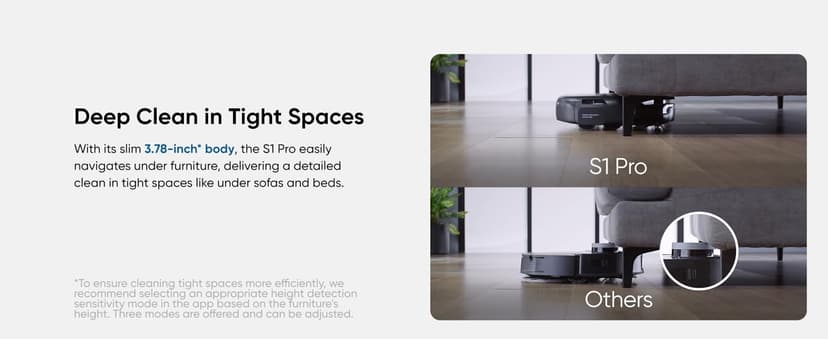 eufy Robot Vacuum Omni S1 Pro, HydroJet System with Roller Mop, Robot Vacuum and Mop Combos, Eco-Clean Ozone, Incrediable Suction, Obstacle Avoidance, Auto Mop Washing & Drying, Self-Emptying