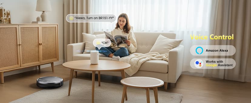 XIEBro Life Robot Vacuum and Mop Combo, Vaccum Robot 2 in 1 with WiFi/App/Voice, Schedule, Water Tank and Dustbin, Self-Charging, Slim, Ideal for Hard Floor, Pet Hair, Carpet