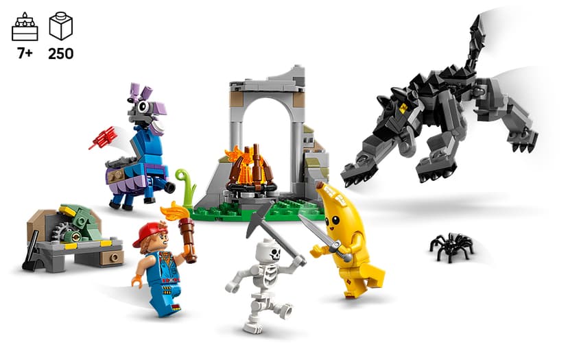 LEGO Fortnite Peely & Sparkplug’s Camp Kids Toy - Pretend Play and Video Game Building Set for Girls & Boys, Ages 7+ - Fortnite Toy Figures Peely, Sparkplug, & More - Gift Idea for Birthdays - 77075 B0DRW647G6