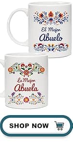 Breezy Valley Mom and Dad Mugs Christmas Gifts for Parents from Daughter Son - New Parent Gifts for Mommy Daddy from Children Kids, Funny Birthday Anniversary Mom and Dad Coffee Mugs Set Gift Ideas